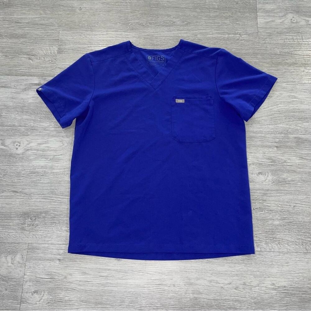 FIGS Leon 2 Pocket Short Sleeve Scrub Top Mens Medium Shirt Medical Nurse FM1500